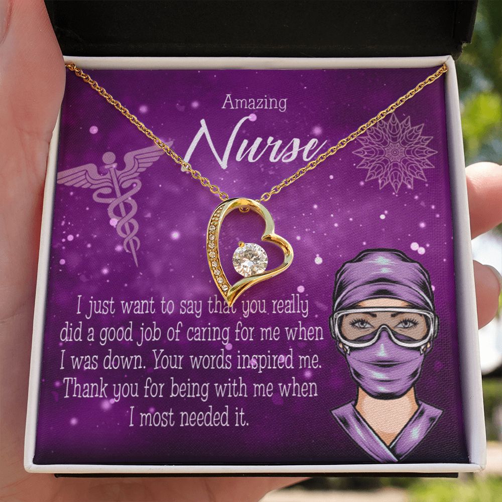 Thanks for Being There Forever Necklace w Message Card-Express Your Love Gifts