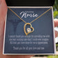 Best Nursing Care Forever Necklace w Message Card-Express Your Love Gifts