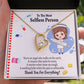 Thanks to Nurse Caregivers Forever Necklace w Message Card-Express Your Love Gifts