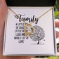 Family Forever Necklace w Message Card-Express Your Love Gifts