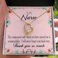 Commendable Nurse Forever Necklace w Message Card-Express Your Love Gifts