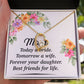 Mom Bestfriend For Life Forever Necklace w Message Card-Express Your Love Gifts