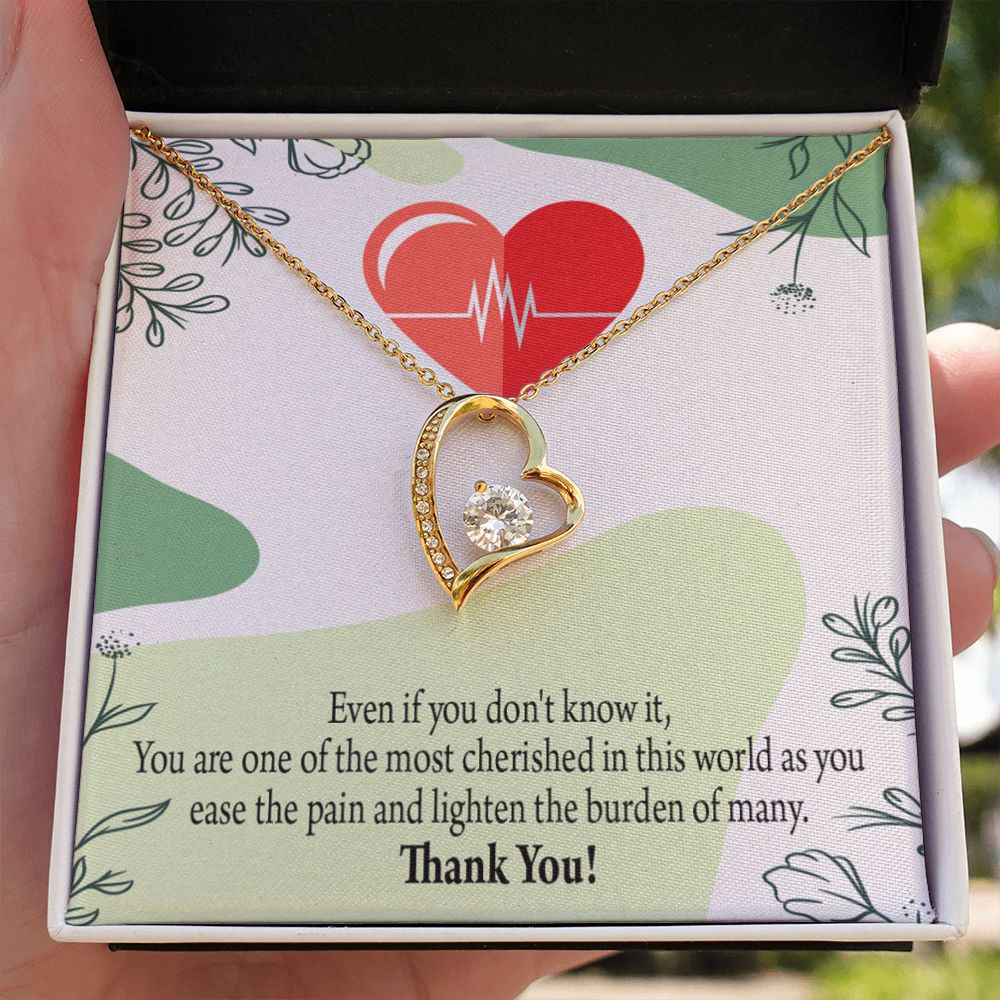 Thank You Necklace Medical Forever Necklace w Message Card-Express Your Love Gifts