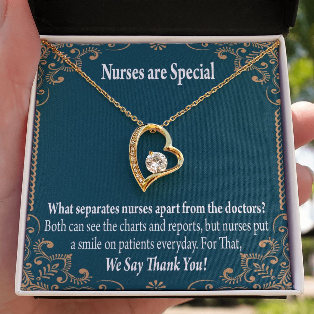Nurses are Special Forever Necklace w Message Card-Express Your Love Gifts