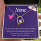 Remarkable Nurse Forever Necklace w Message Card-Express Your Love Gifts