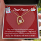 Thank You Ideas Nurses and Caregivers Forever Necklace w Message Card-Express Your Love Gifts