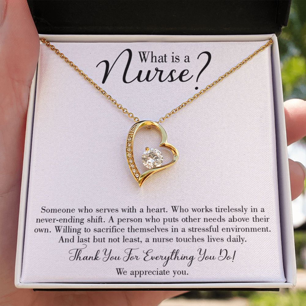What is a Nurse Forever Necklace w Message Card-Express Your Love Gifts