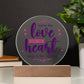 You're the Love Note Printed Circle Acrylic Plaque-Express Your Love Gifts