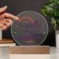 Your Smile is My Daily Dose of SunshinePrinted Circle Acrylic Plaque-Express Your Love Gifts