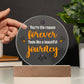 You're the Reason Printed Circle Acrylic Plaque-Express Your Love Gifts
