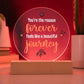 You're the Reason Printed Circle Acrylic Plaque-Express Your Love Gifts