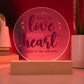 You're the Love Note Printed Circle Acrylic Plaque-Express Your Love Gifts