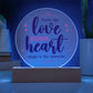 You're the Love Note Printed Circle Acrylic Plaque-Express Your Love Gifts