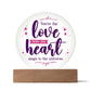 You're the Love Note Printed Circle Acrylic Plaque-Express Your Love Gifts