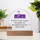 Mom Your Love is The Compass Printed Acrylic Dome Plaque-Express Your Love Gifts