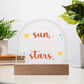 You Are My Sun Printed Acrylic Dome Plaque-Express Your Love Gifts