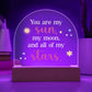 You Are My Sun Printed Acrylic Dome Plaque-Express Your Love Gifts