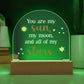 You Are My Sun Printed Acrylic Dome Plaque-Express Your Love Gifts