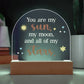 You Are My Sun Printed Acrylic Dome Plaque-Express Your Love Gifts