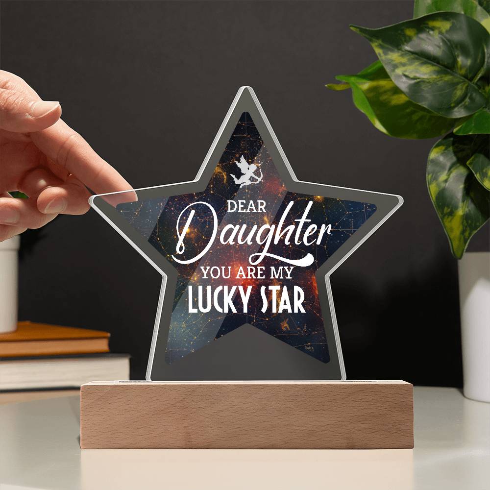 You Are My Lucky Star Printed Star Acrylic Plaque-Express Your Love Gifts