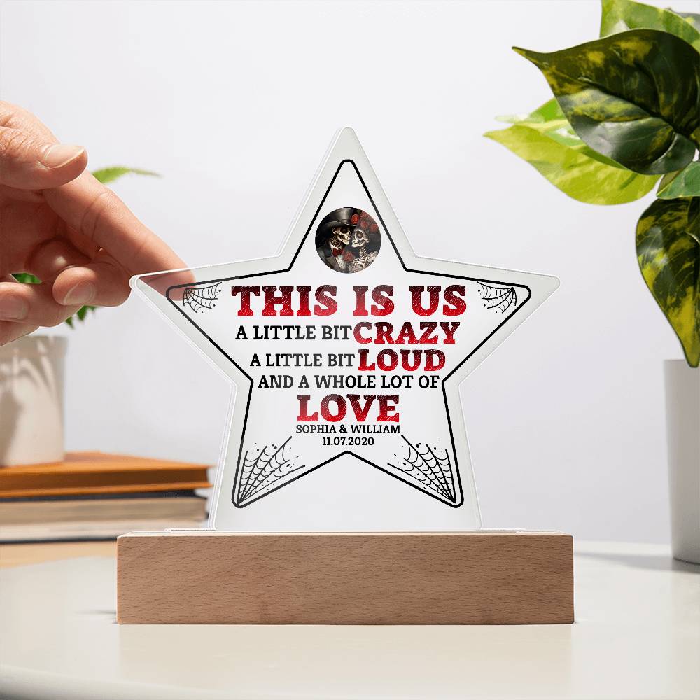 This is Us Printed Star Acrylic Plaque-Express Your Love Gifts