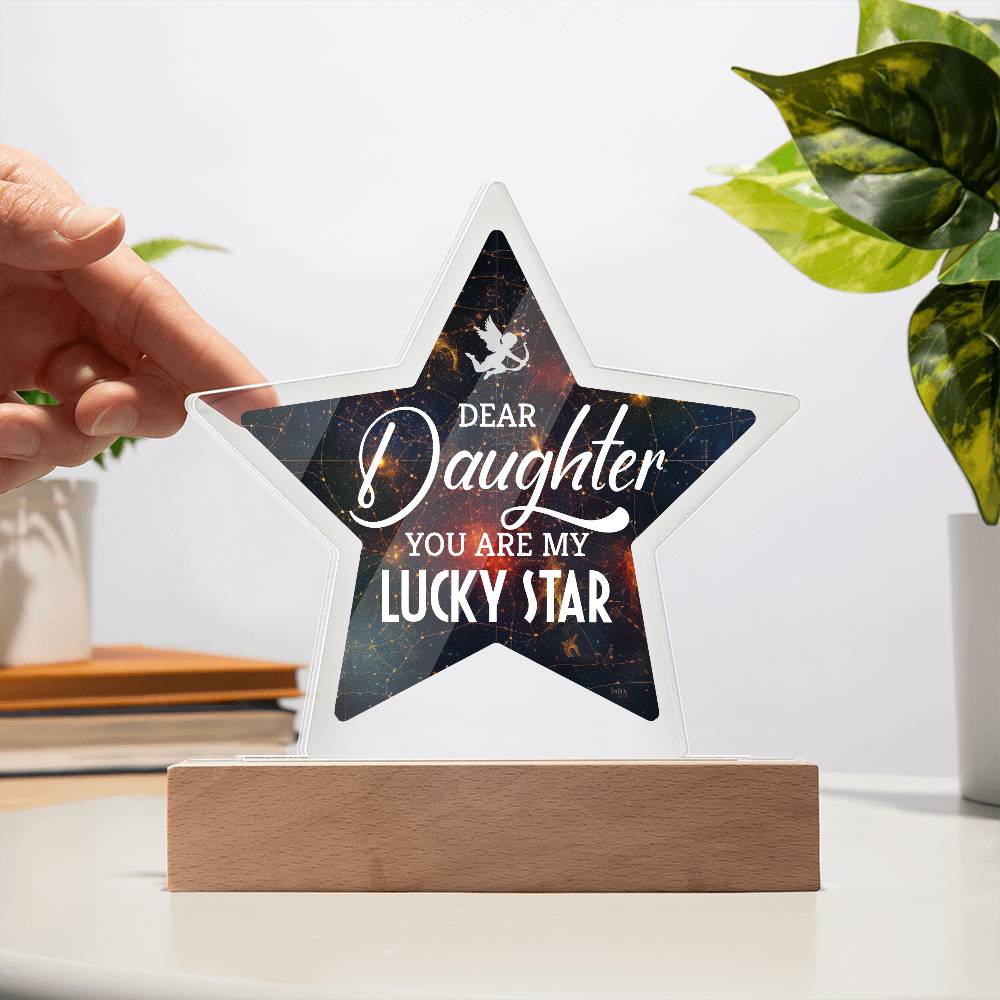 You Are My Lucky Star Printed Star Acrylic Plaque-Express Your Love Gifts