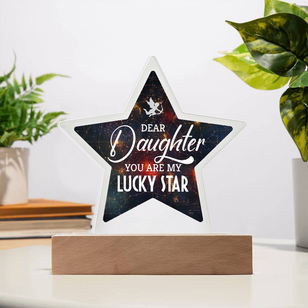 You Are My Lucky Star Printed Star Acrylic Plaque-Express Your Love Gifts