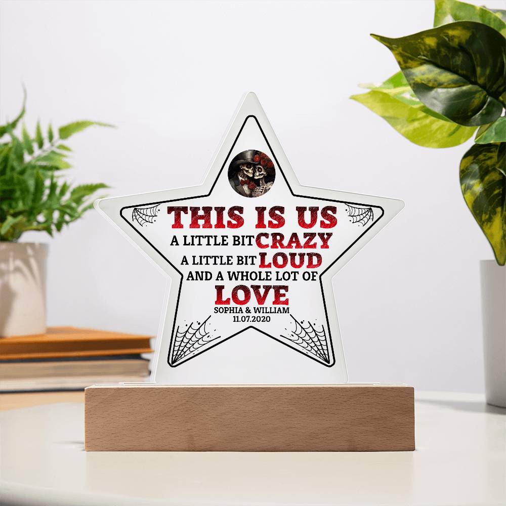 This is Us Printed Star Acrylic Plaque-Express Your Love Gifts