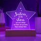 Sisters are Like Stars Printed Star Acrylic Plaque-Express Your Love Gifts
