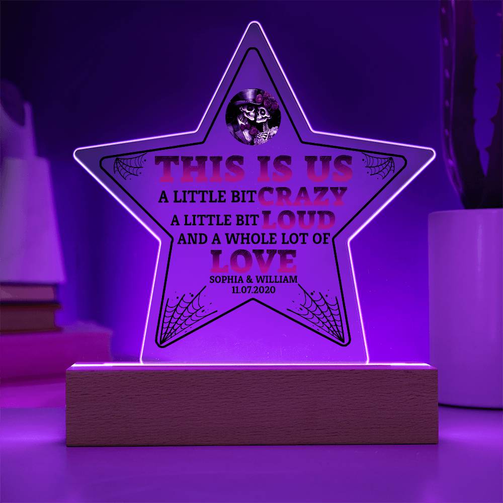 This is Us Printed Star Acrylic Plaque-Express Your Love Gifts