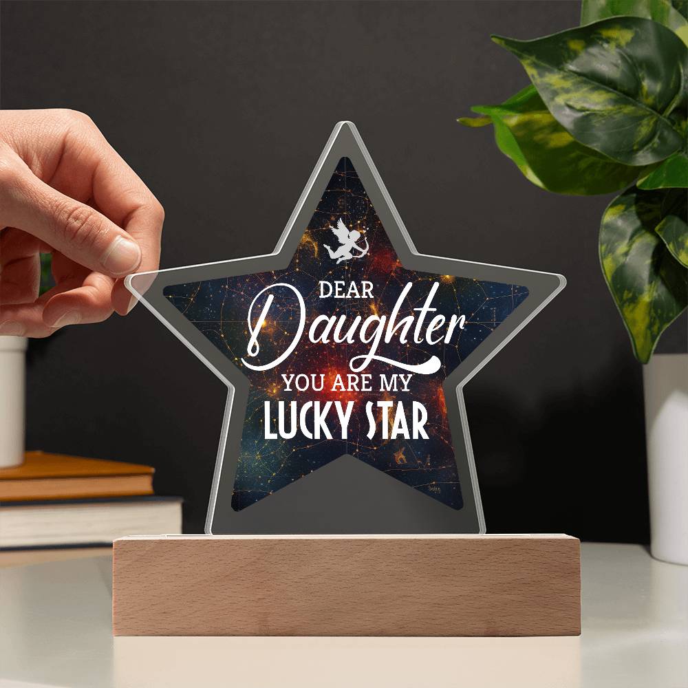 You Are My Lucky Star Printed Star Acrylic Plaque-Express Your Love Gifts