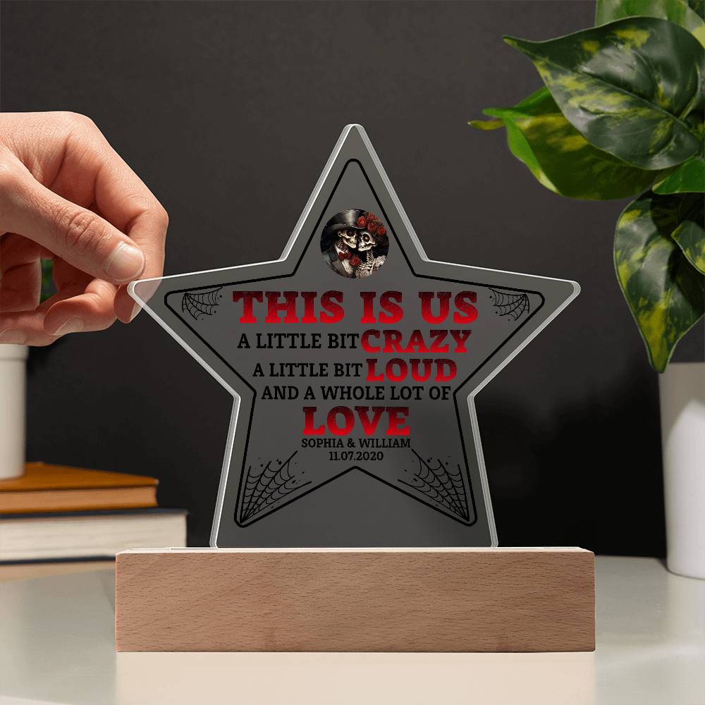 This is Us Printed Star Acrylic Plaque-Express Your Love Gifts
