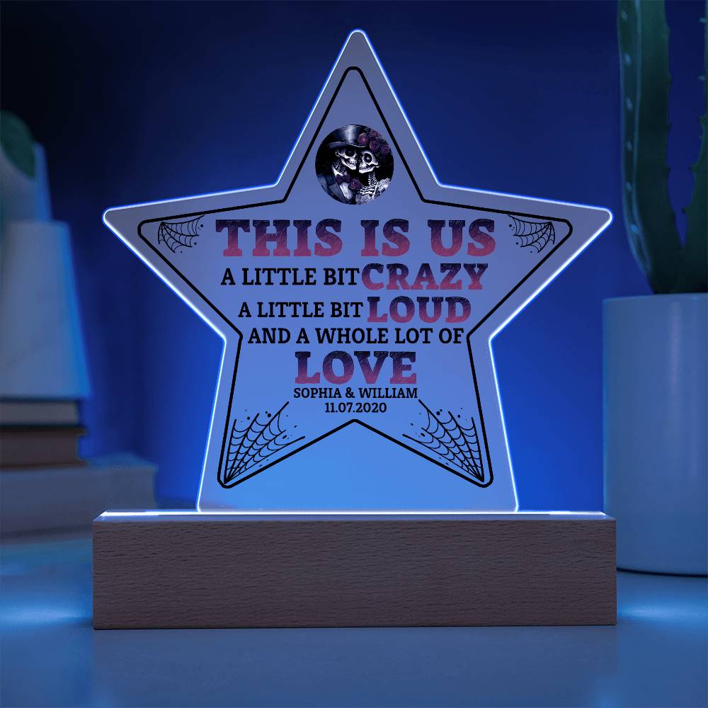 This is Us Printed Star Acrylic Plaque-Express Your Love Gifts