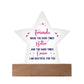 Best Friends Make The Good Times Printed Star Acrylic Plaque-Express Your Love Gifts