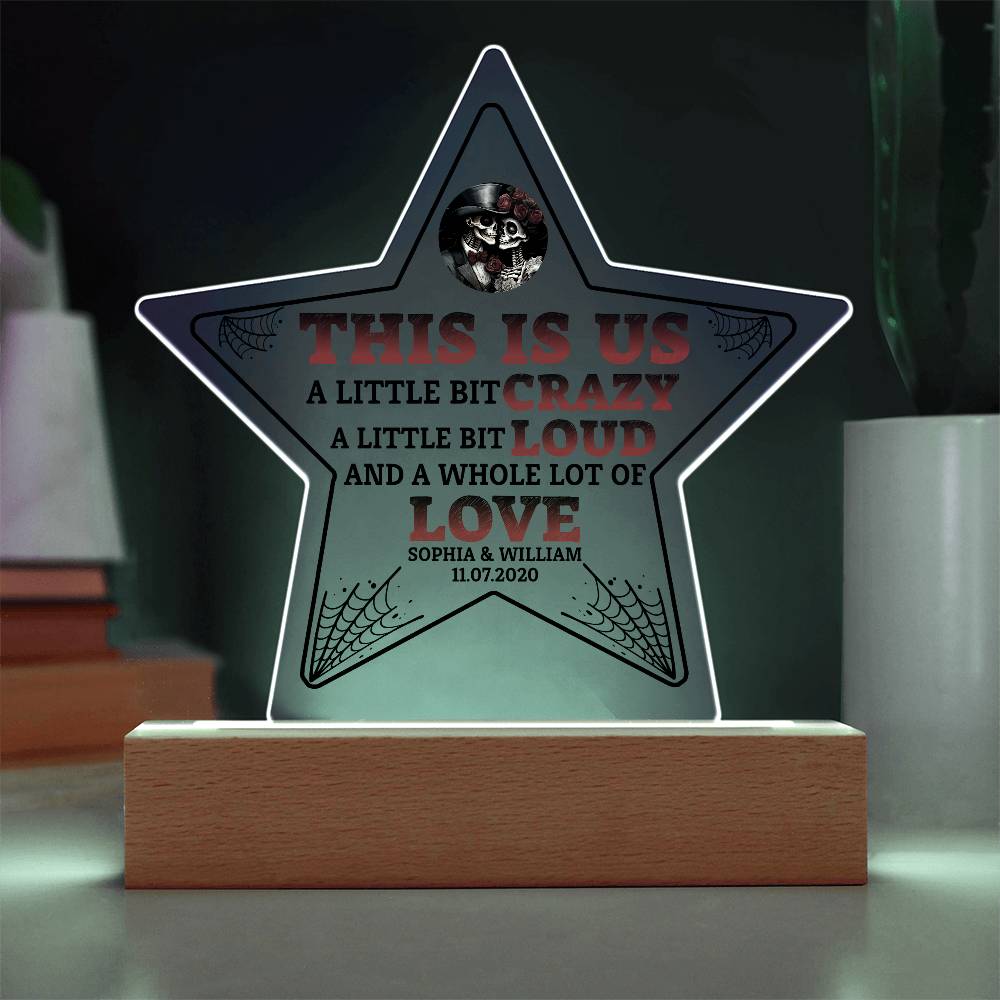 This is Us Printed Star Acrylic Plaque-Express Your Love Gifts
