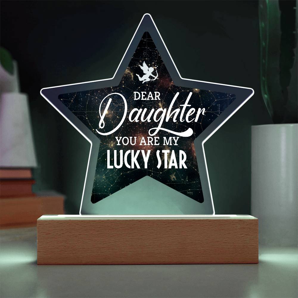 You Are My Lucky Star Printed Star Acrylic Plaque-Express Your Love Gifts