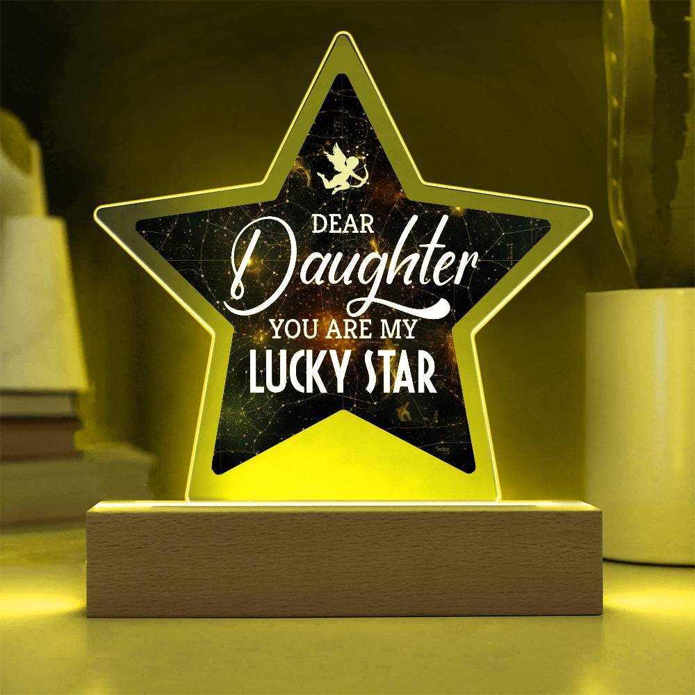 You Are My Lucky Star Printed Star Acrylic Plaque-Express Your Love Gifts