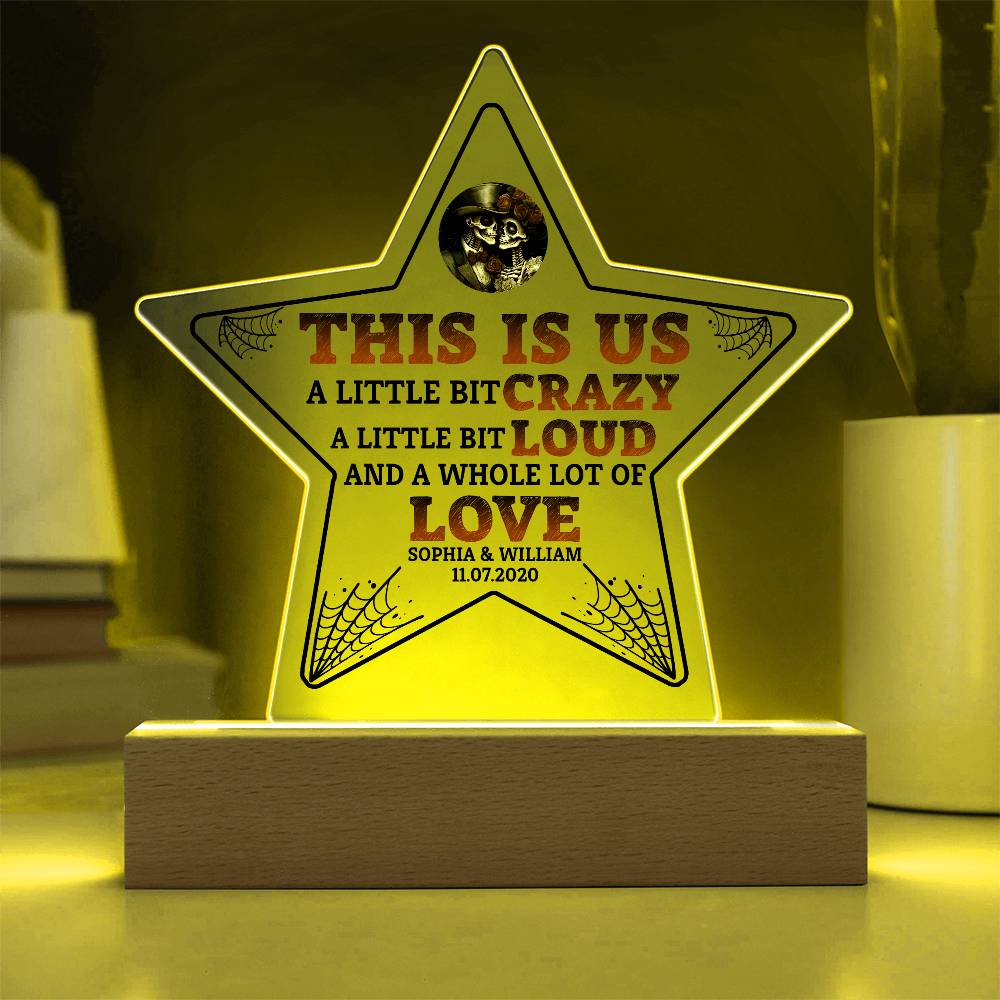 This is Us Printed Star Acrylic Plaque-Express Your Love Gifts