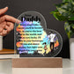Daddy Every StepPrinted Heart Shaped Acrylic Plaque-Express Your Love Gifts