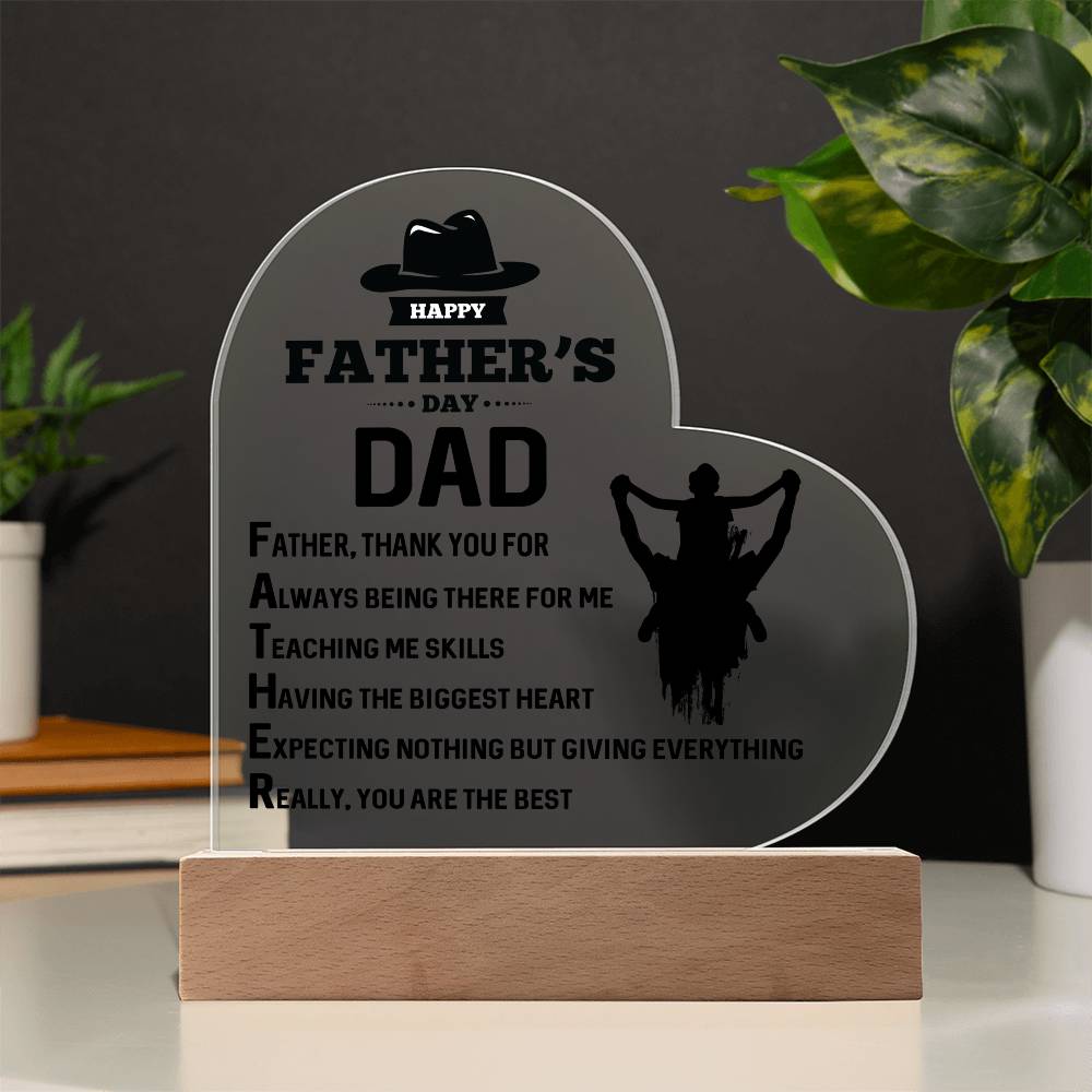 Thank You Printed Heart Shaped Acrylic Plaque-Express Your Love Gifts