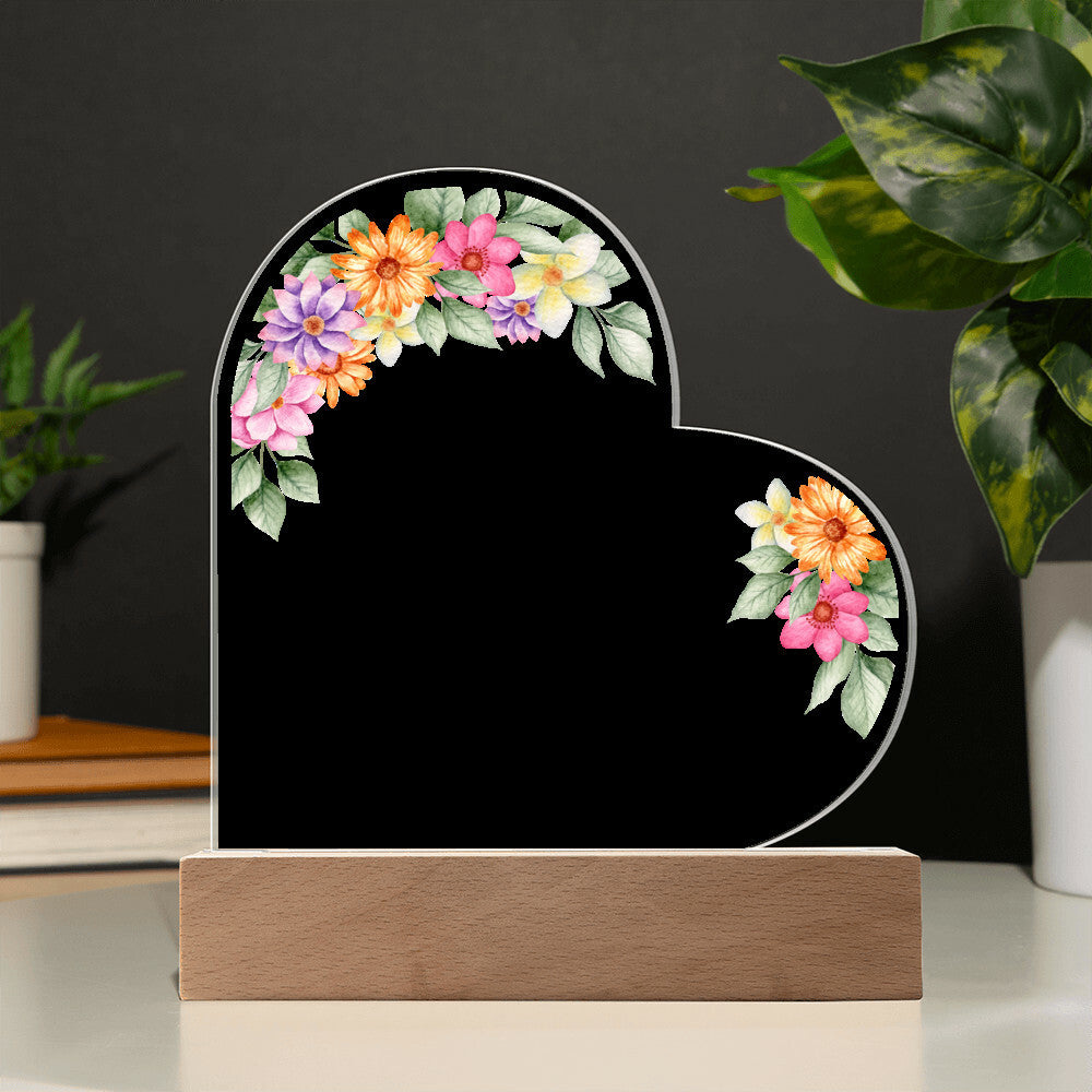 Mom Today a Bride Printed Heart Shaped Acrylic Plaque-Express Your Love Gifts