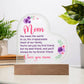 You Mean the World To UsPrinted Heart Shaped Acrylic Plaque-Express Your Love Gifts