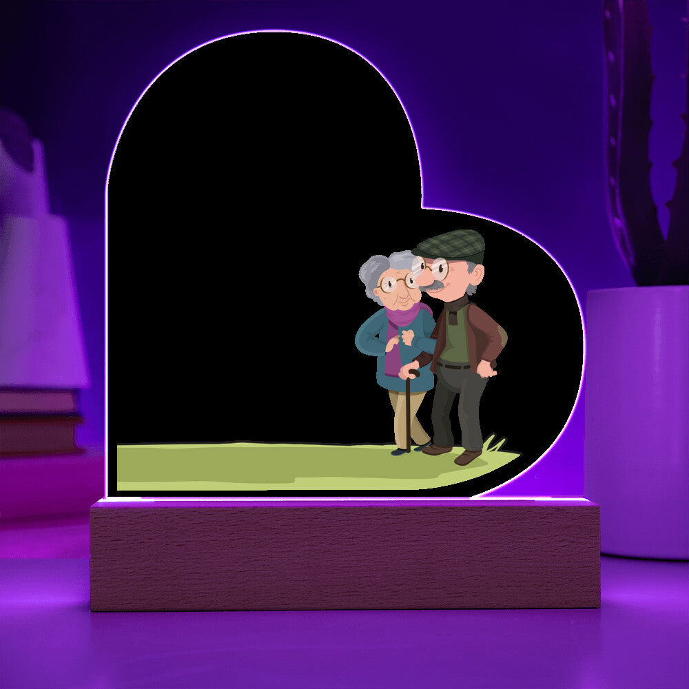 To My Amazing Husband Printed Heart Shaped Acrylic Plaque-Express Your Love Gifts