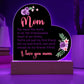 You Mean the World To UsPrinted Heart Shaped Acrylic Plaque-Express Your Love Gifts