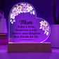 Mom Today a Bride Printed Heart Shaped Acrylic Plaque-Express Your Love Gifts