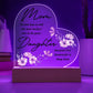 Mom No One Has Tell Me Printed Heart Shaped Acrylic Plaque-Express Your Love Gifts