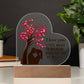 I Love You Printed Heart Shaped Acrylic Plaque-Express Your Love Gifts