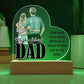 My Dear Beloved DaddyPrinted Heart Shaped Acrylic Plaque-Express Your Love Gifts