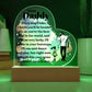 Daddy Every StepPrinted Heart Shaped Acrylic Plaque-Express Your Love Gifts