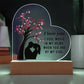 I Love You Printed Heart Shaped Acrylic Plaque-Express Your Love Gifts